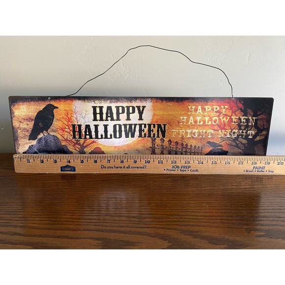 Happy Halloween Hanging Wall Sign - Picture 2 of 3